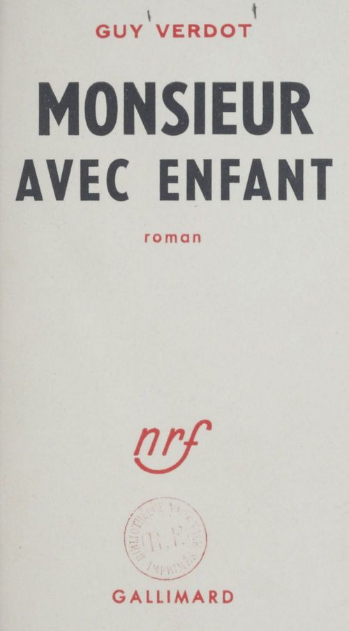 Couverture ebook de Monsieur avec enfant, de Verdot Guy