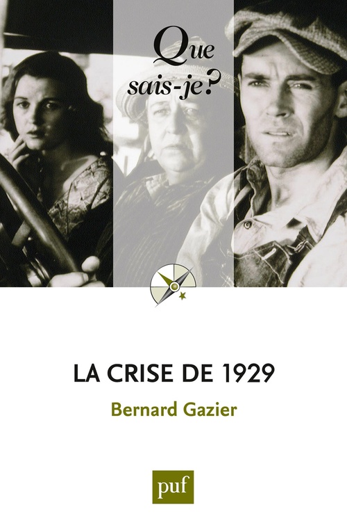Couverture ebook de La crise de 1929, de Bernard Gazier