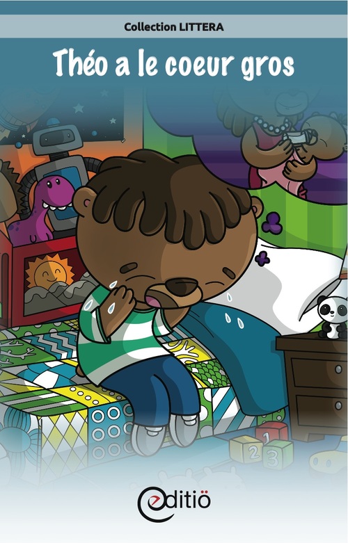 Couverture ebook de Théo a le coeur gros, de Stephanie Bourassa