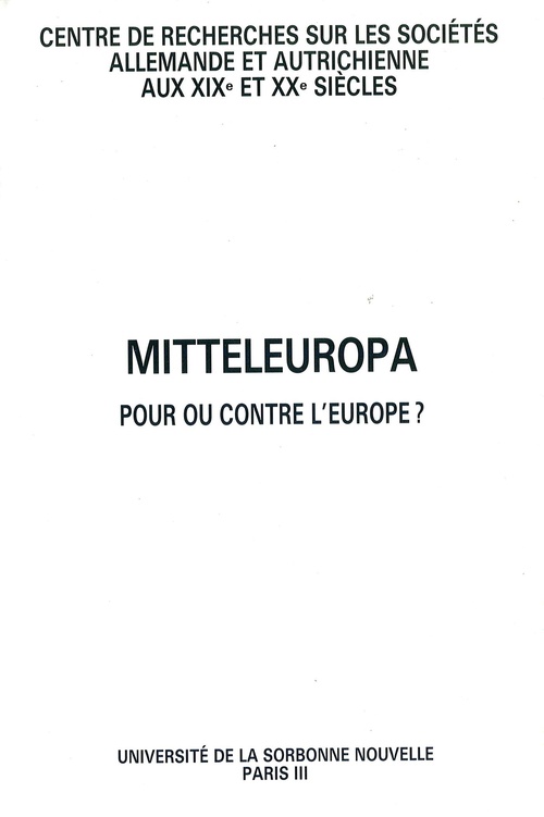 ebook cover of Mitteleuropa, by Gilbert Krebs