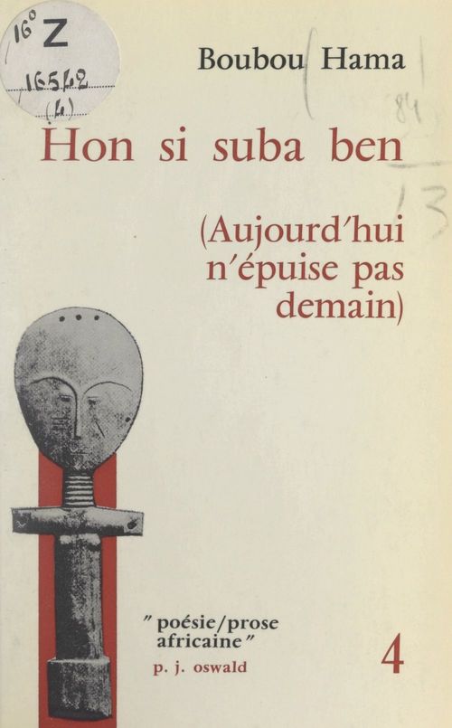 Couverture ebook de Hon si suba ben, de Boubou Hama