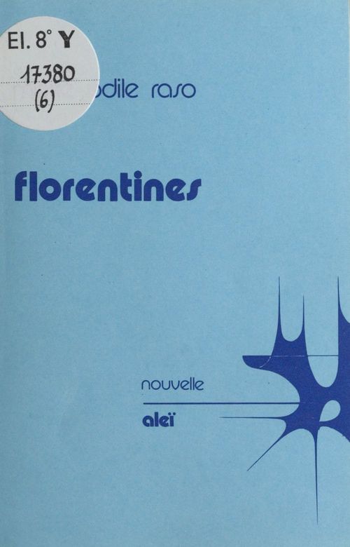 ebook cover of Florentines, by Marie-Odile Raso