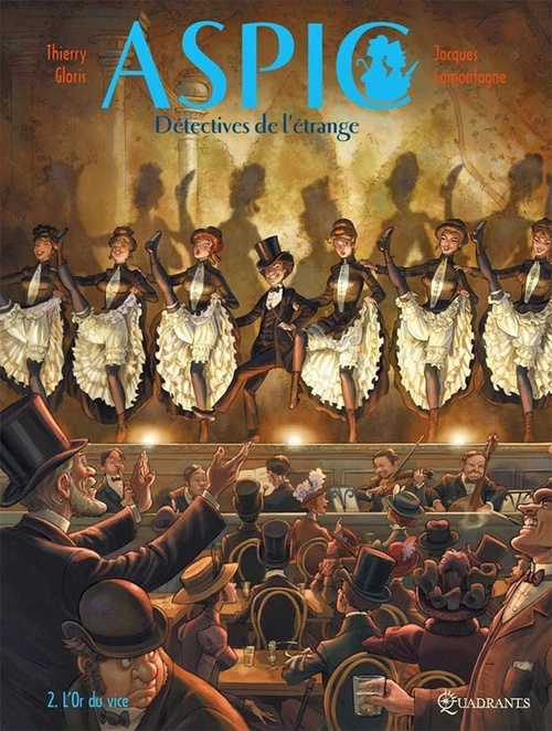 Couverture ebook de Aspic, détectives de l'étrange T02 - L'or du vice, de Thierry Gloris