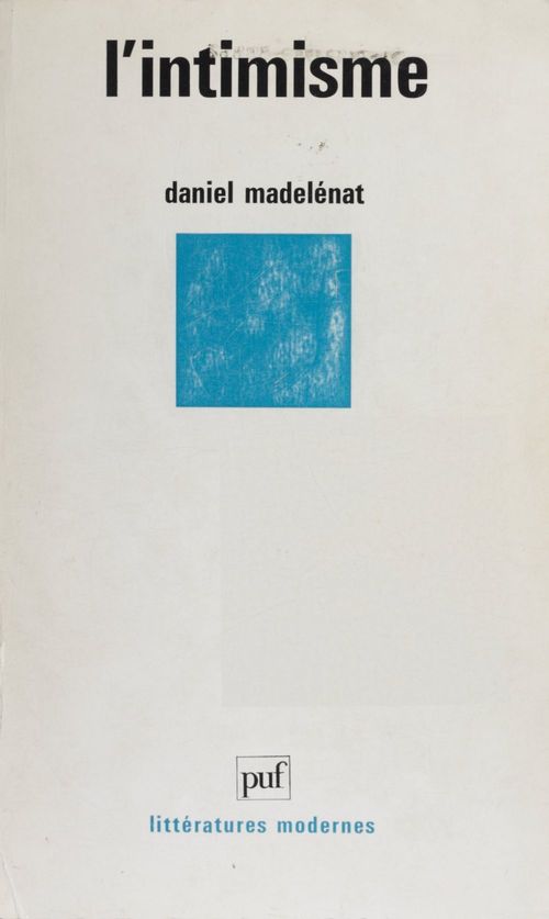 ebook cover of L'Intimisme, by Daniel Madelenat