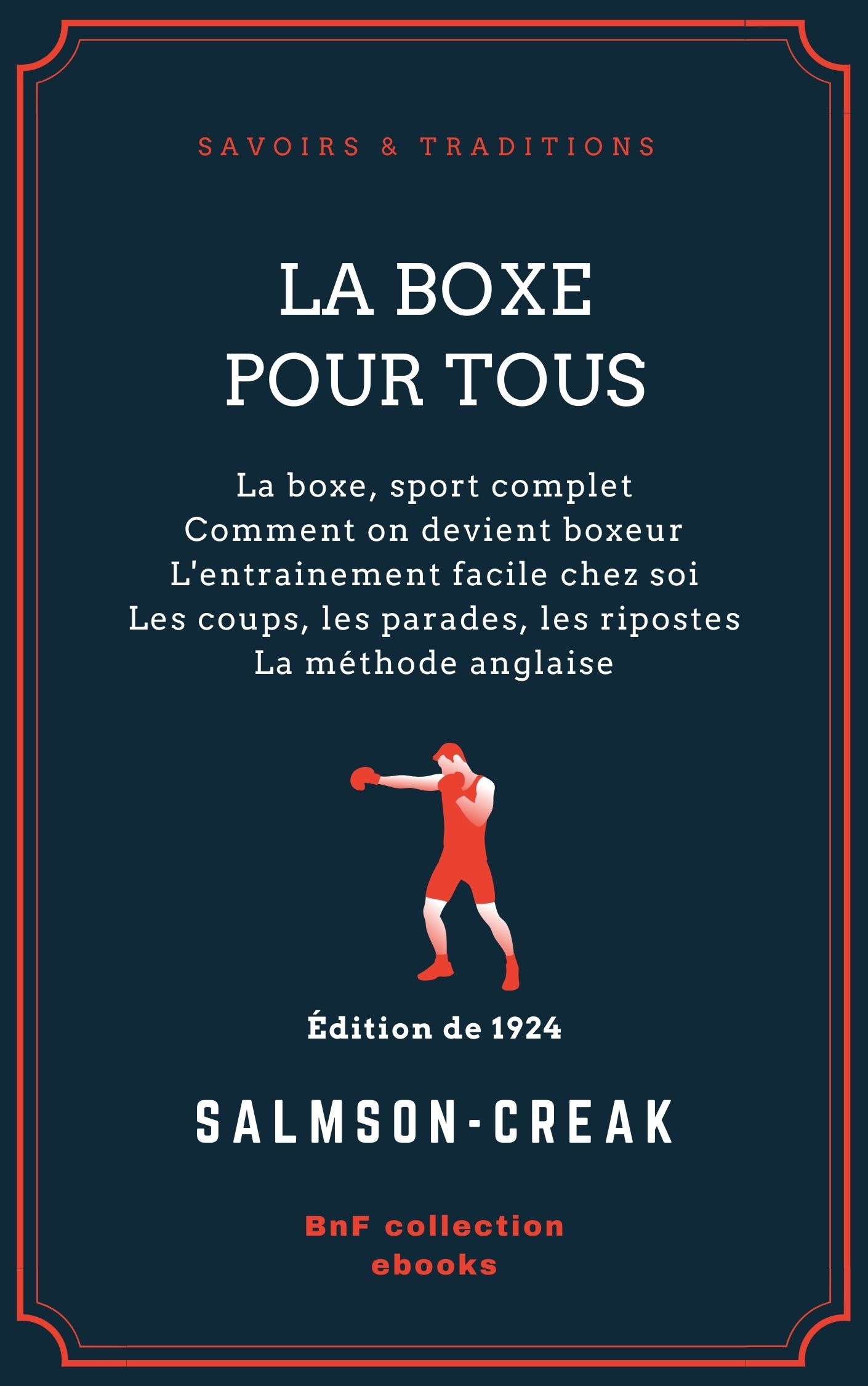 ebook cover of La Boxe pour tous, by Salmson-Creak
