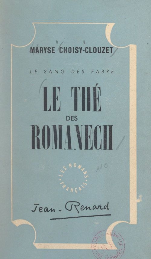 Couverture ebook de Le thé des Romanech, de Maryse Choisy-Clouzet