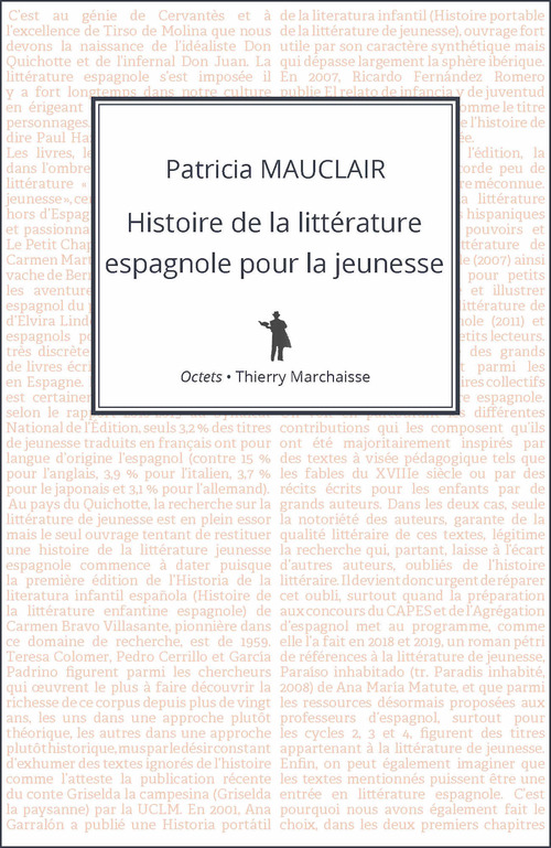 Couverture ebook de Histoire de la littérature espagnole pour la jeunesse, de Patricia Mauclair