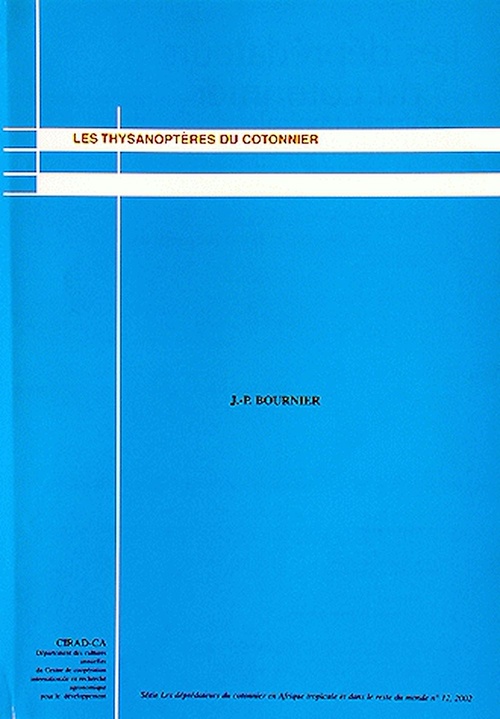 Couverture ebook de Les Thysanoptères du cotonnier, de Collectif