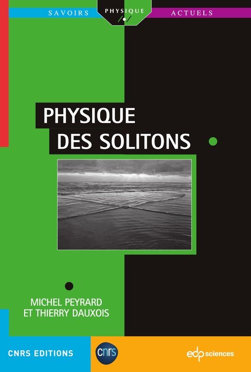 ebook cover of Physique des solitons, by Thierry Dauxois, Michel Peyrard