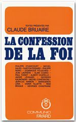 Couverture ebook de La Confession de la foi chrétienne, de Claude Bruaire