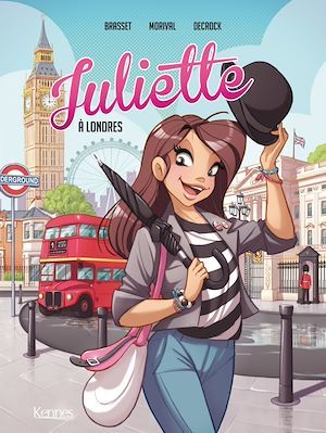 Couverture ebook de Juliette à Londres BD T03, de Rose-line Brasset, Lisette Morival, Emilie Decrock