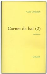 Couverture ebook de Carnet de bal, 2, de Marc Lambron