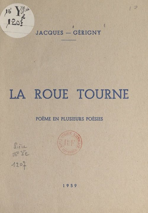 ebook cover of La roue tourne, by Jacques Gerigny