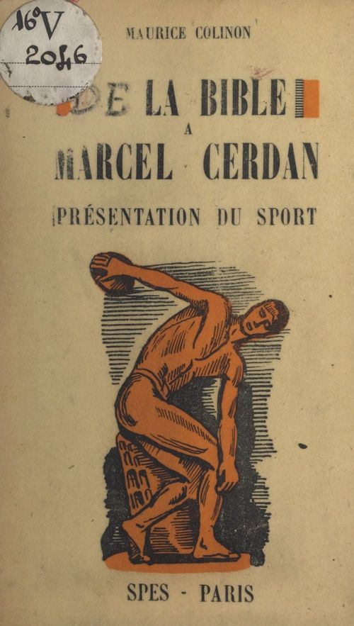 ebook cover of De la Bible à Marcel Cerdan, by Maurice Colinon
