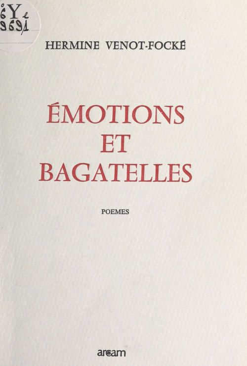 ebook cover of Émotions et bagatelles, by Hermine Venot-Focke