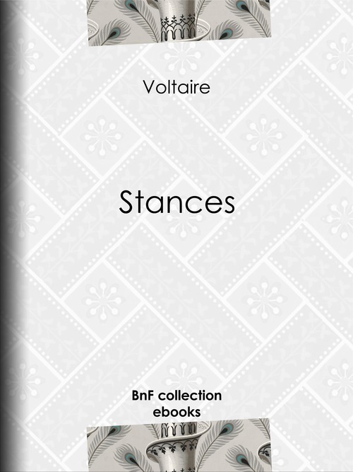 ebook cover of Stances, by Louis Moland, Voltaire