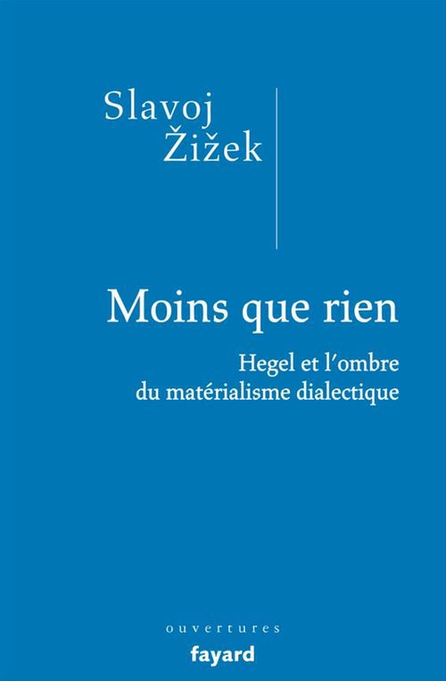 Couverture ebook de Moins que rien, de Slavoj Zizek