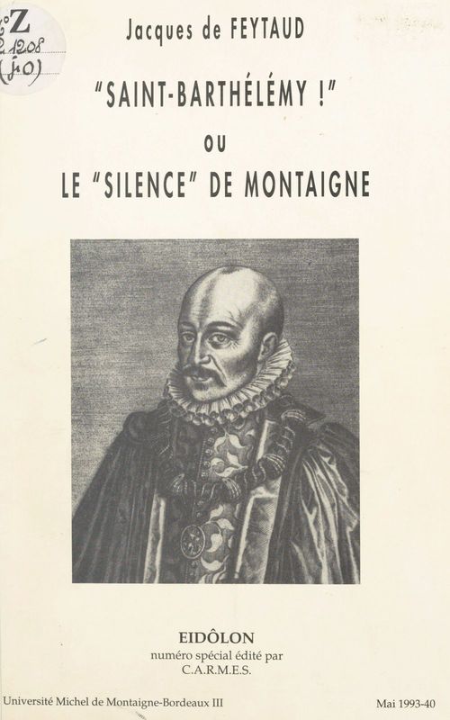 Couverture ebook de Saint-Barthélémy, de Jacques de Feytaud