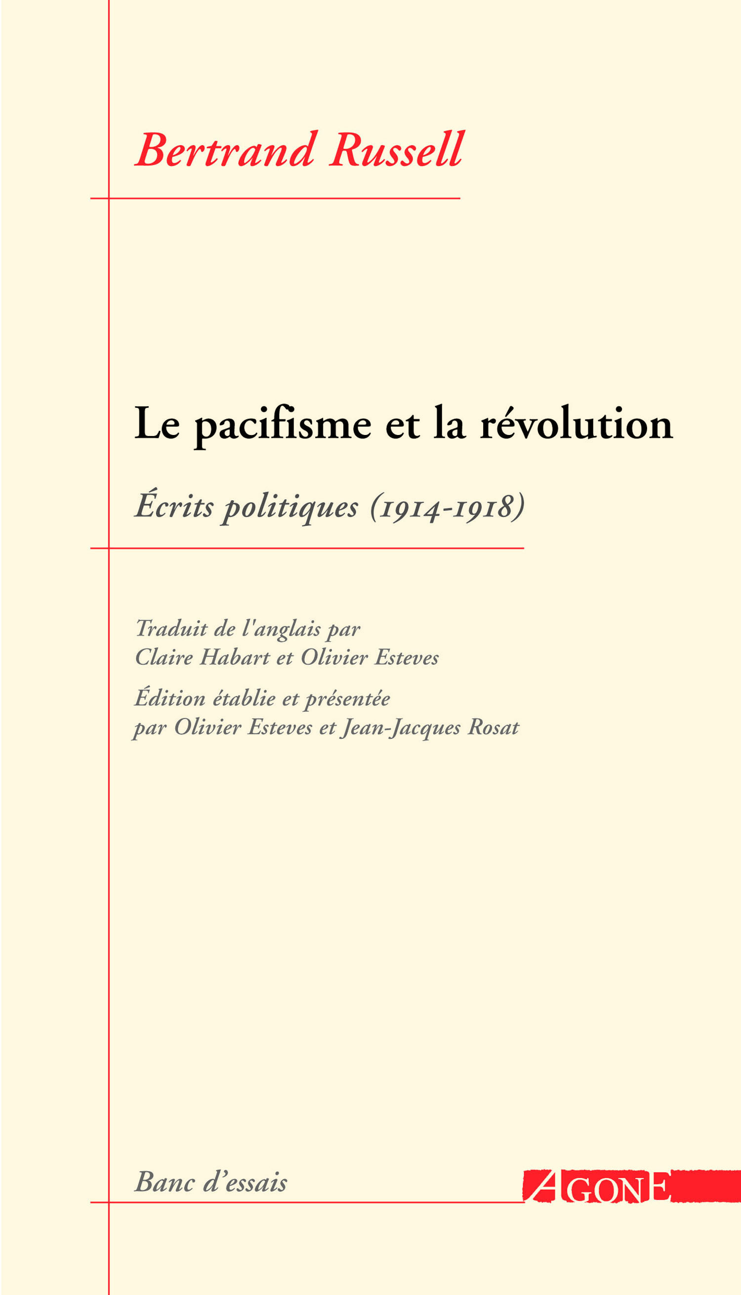 Couverture ebook de Le Pacifisme et la Révolution, de Bertrand Russell