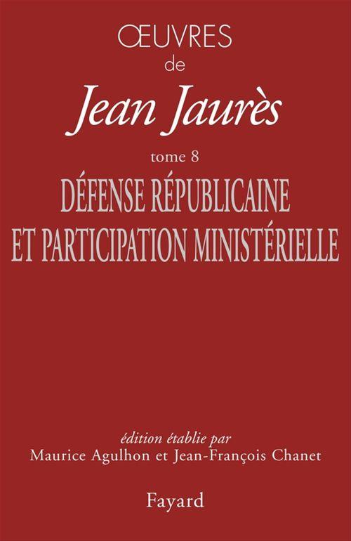 ebook cover of Oeuvres Tome 8, by Jean Jaurès