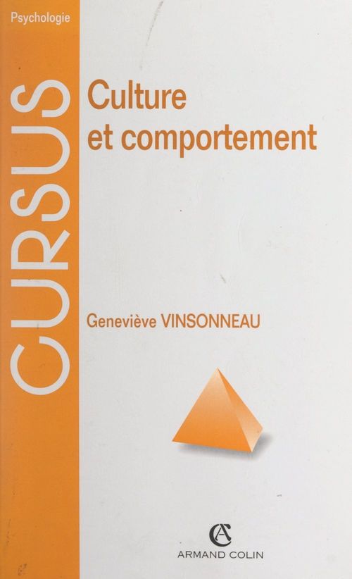 ebook cover of Culture et comportement, by Geneviève Vinsonneau