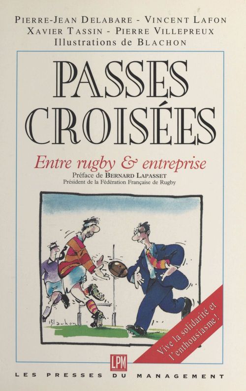 Couverture ebook de Passes croisées : entre rugby et entreprise, de Collectif