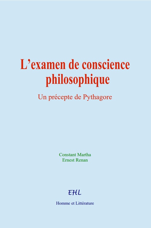 ebook cover of L´examen de conscience philosophique, by Constant Martha, Ernest Renan