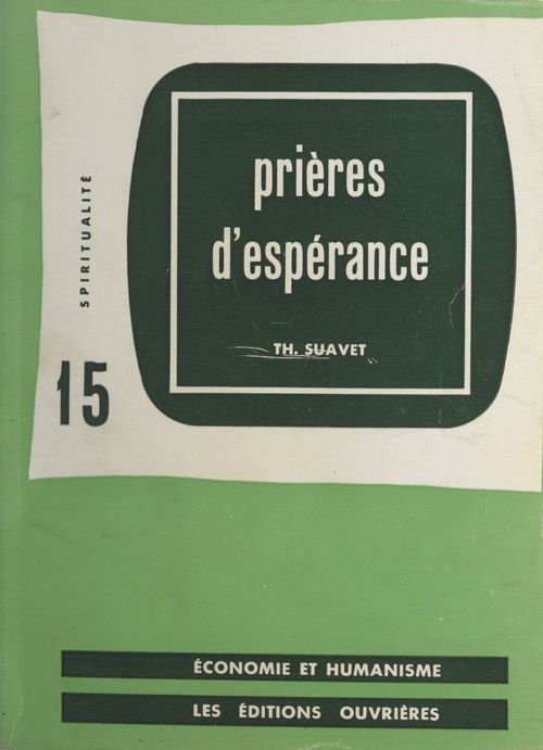 Couverture ebook de Prières d'espérance, de Thomas Suavet