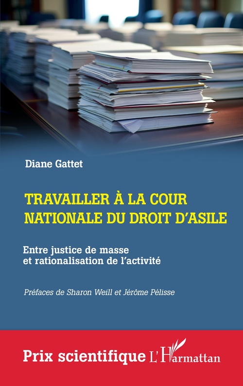 Couverture ebook de Travailler à la cour nationale du droit d'asile, de Diane Gattet