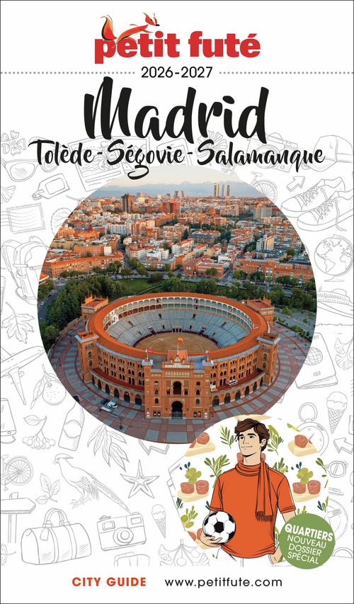 Couverture ebook de Guide Madrid 2026 Petit Futé: Tolède - Ségovie - Salamanque, de Collectif