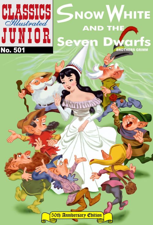 ebook cover of Snow White and the Seven Dwarfs, by Grimm Brothers