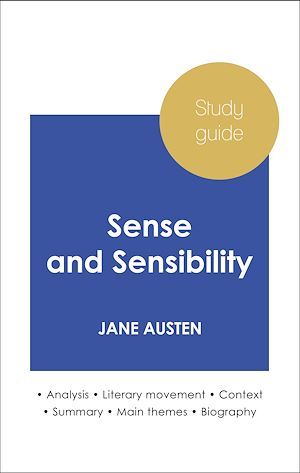 ebook cover of Study guide Sense and Sensibility (in-depth literary analysis and complete summary), by Jane  Austen