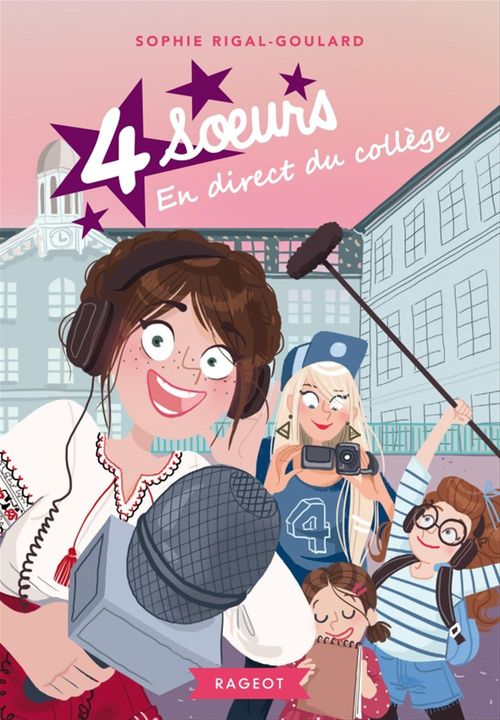 Couverture ebook de Quatre soeurs en direct du collège, de Sophie Rigal-Goulard, Diglee