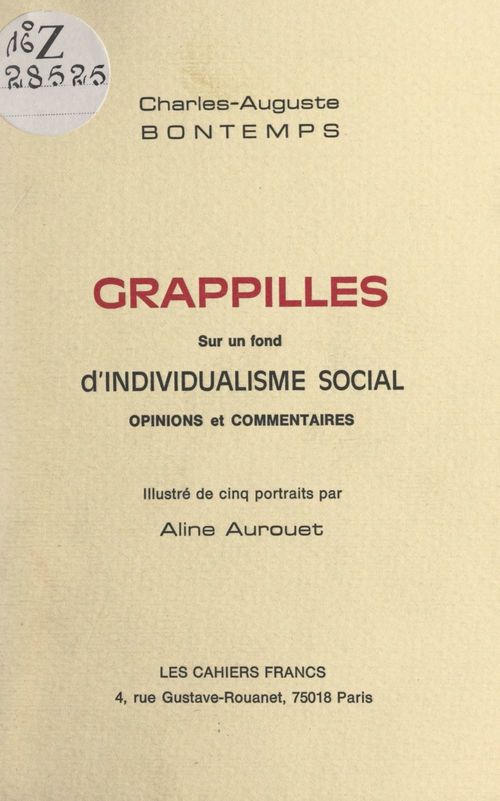 ebook cover of Grappilles sur un fond d'individualisme social, by Charles-Auguste Bontemps