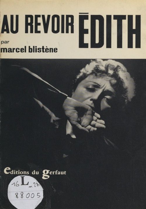 Couverture ebook de Au revoir Édith..., de Marcel Blistene