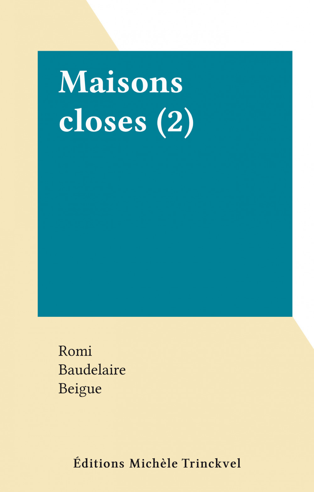 Couverture ebook de Maisons closes (2), de Romi