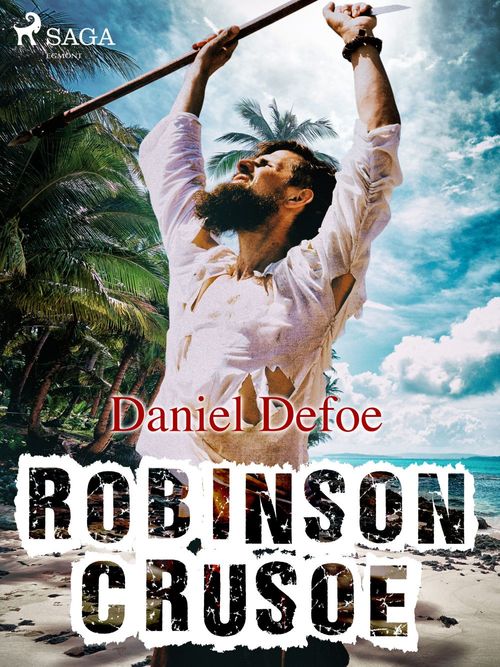 ebook cover of Robinson Crusoe, by Daniel Defoe