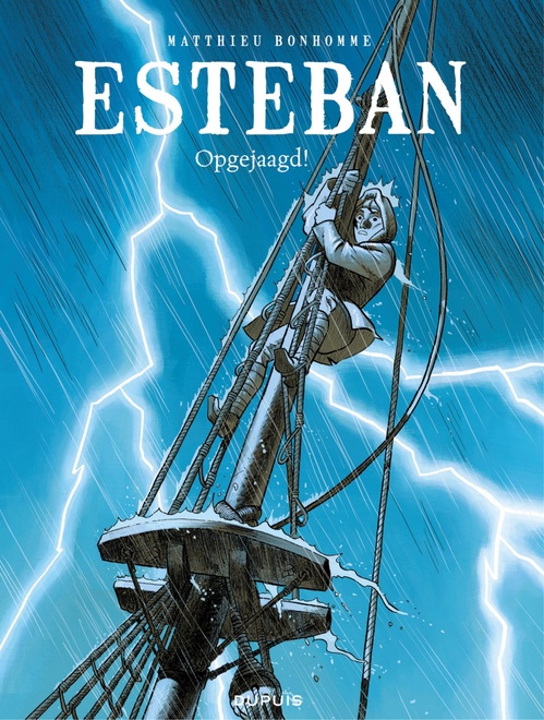 ebook cover of Opgejaagd!, by Matthieu Bonhomme