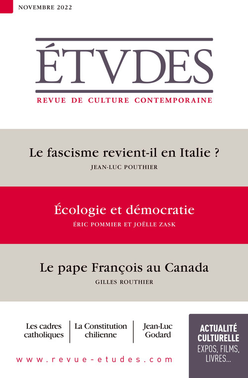 ebook cover of Revue Études 4298 - Novembre 2022, by Collectif Auteur