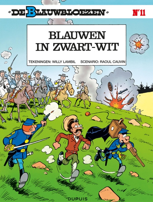 ebook cover of Blauwen in zwart-wit, by Raoul Cauvin, Willy Lambil