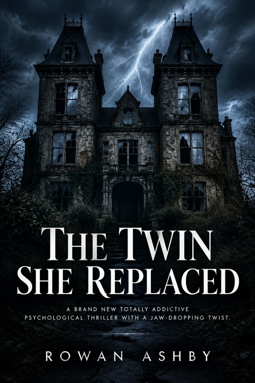Couverture ebook de The Twin She Replaced, de Rowan Ashby