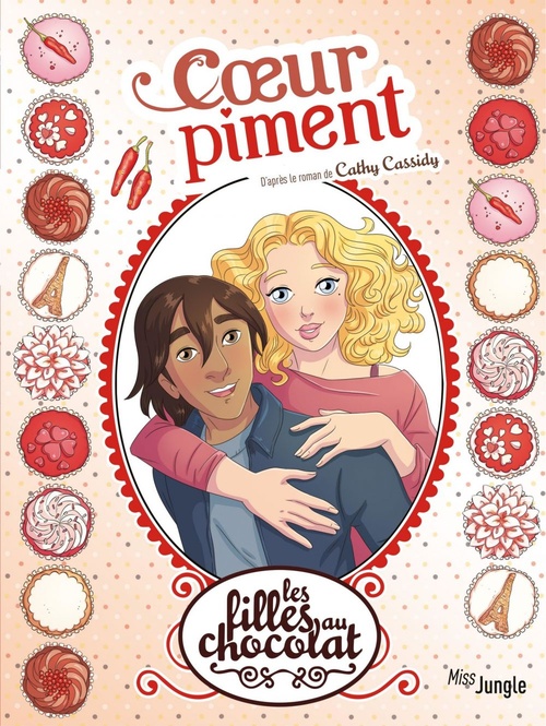 ebook cover of Les filles au chocolat - Tome 10 - Coeur Piment, by Cathy Cassidy, Véronique Grisseaux