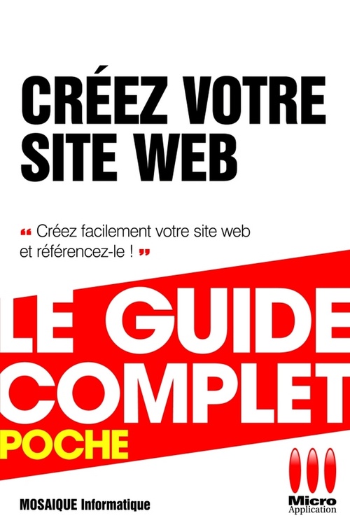 Couverture ebook de Créez Votre Site Web, de Mosaïque Informatique