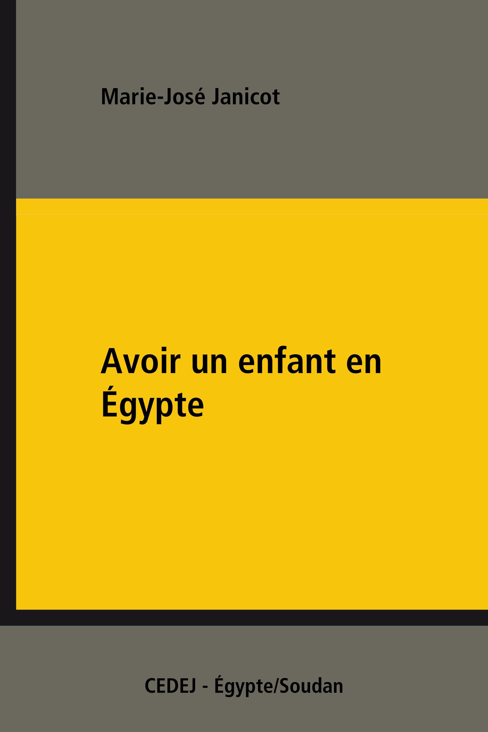 ebook cover of Avoir un enfant en Égypte, by Marie-Jose Janicot