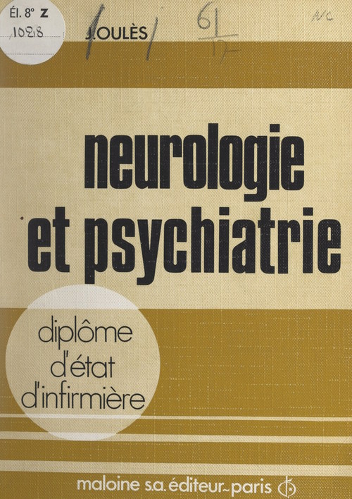 ebook cover of Neurologie et psychiatrie, by Jean Oules