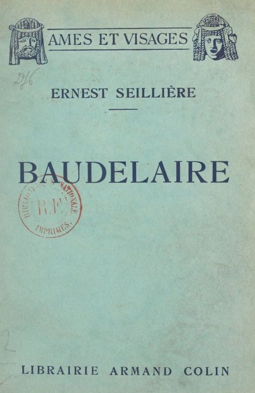 Couverture ebook de Baudelaire, de Ernest Seilliere
