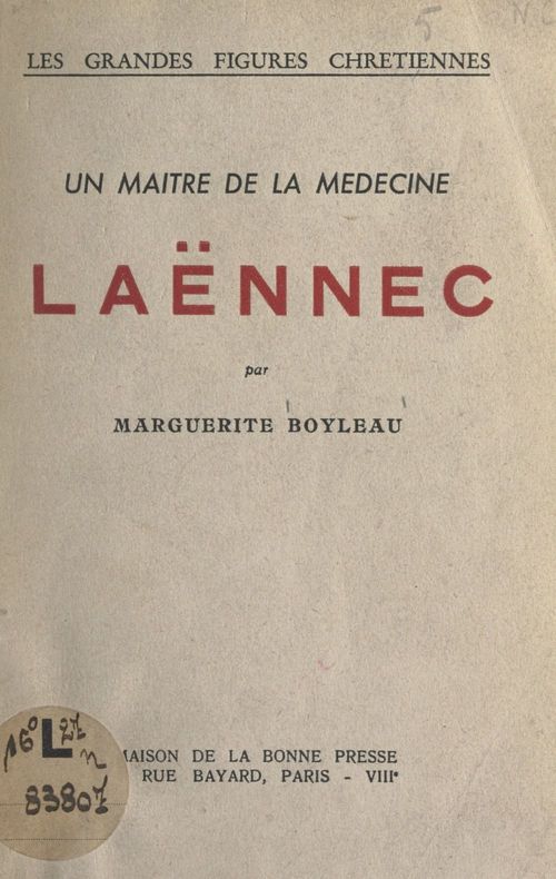 ebook cover of Laënnec, un maître de la médecine, by Marguerite Boyleau