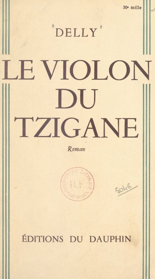 Couverture ebook de Le violon du Tzigane, de Delly