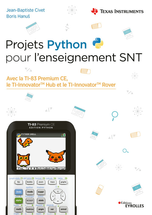 ebook cover of Projets Python pour l'enseignement SNT, by Jean-Baptiste Civet, Boris Hanus