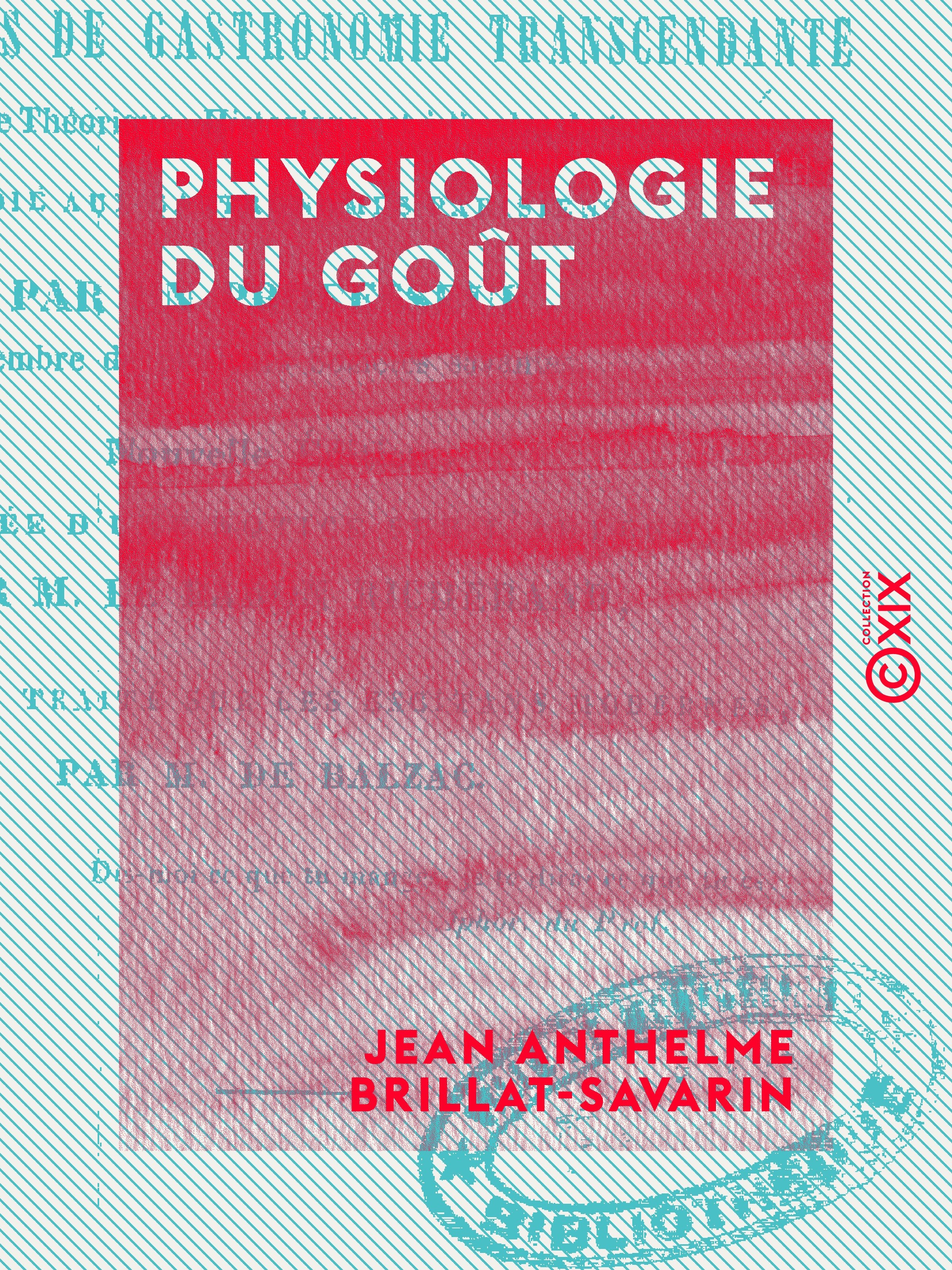 ebook cover of Physiologie du goût, by Jean Anthelme Brillat-Savarin